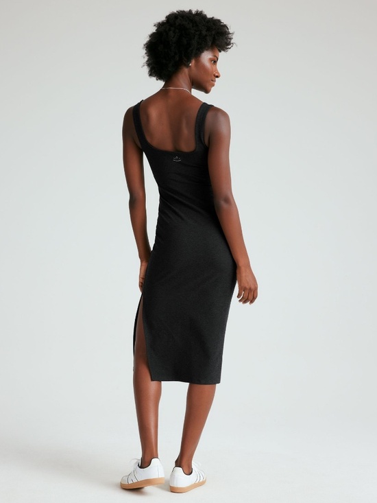 Beyond Yoga • Black Spacedye Icon Midi Dress • Size M • NWT - Picture 3 of 9